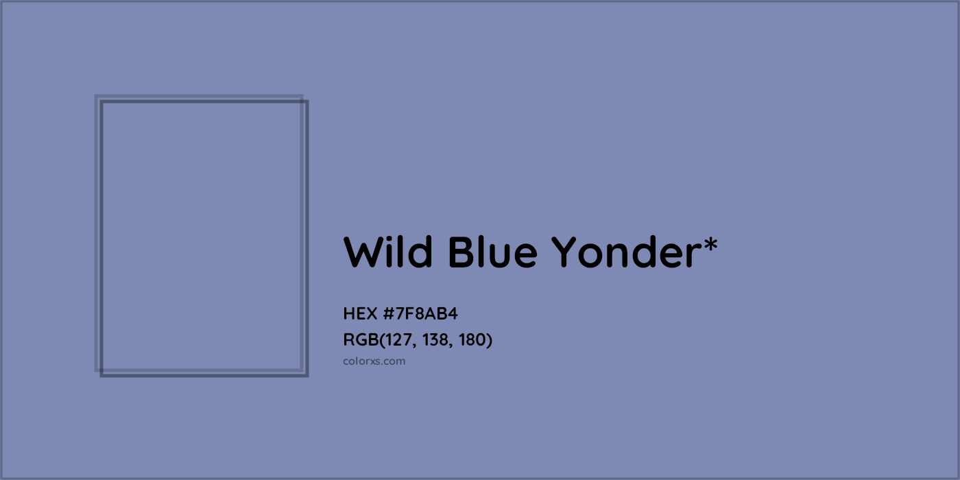 HEX #7F8AB4 Color Name, Color Code, Palettes, Similar Paints, Images