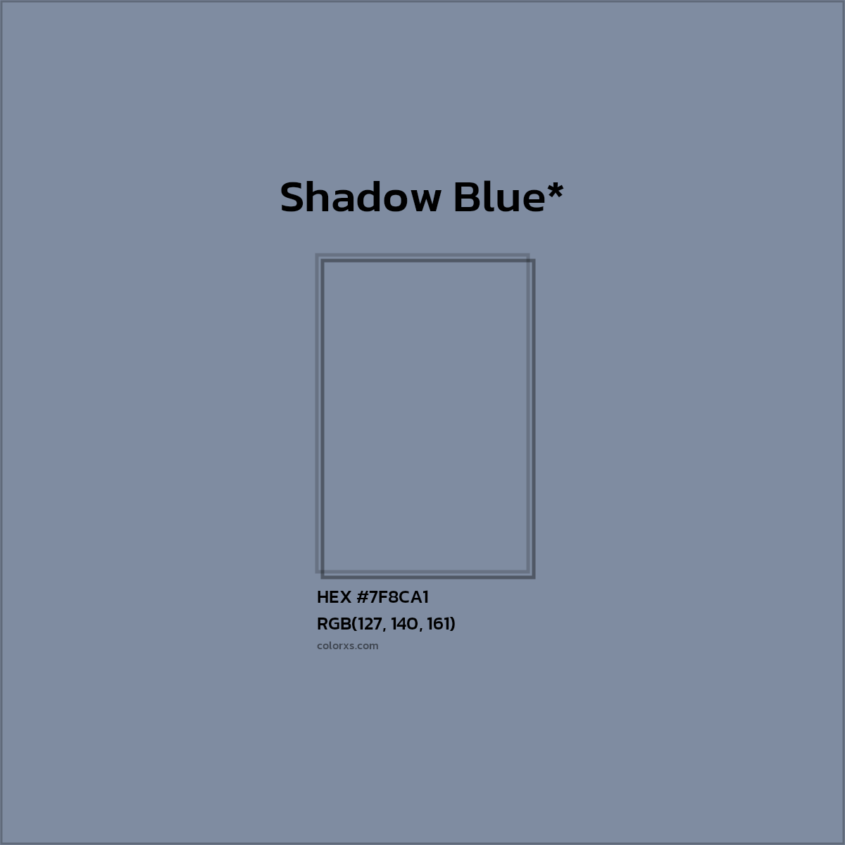 HEX #7F8CA1 Color Name, Color Code, Palettes, Similar Paints, Images