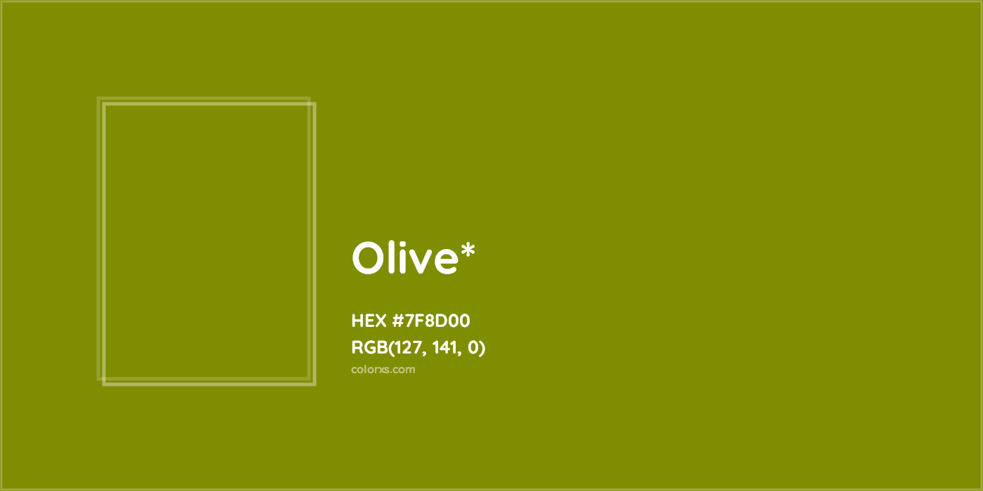 HEX #7F8D00 Color Name, Color Code, Palettes, Similar Paints, Images