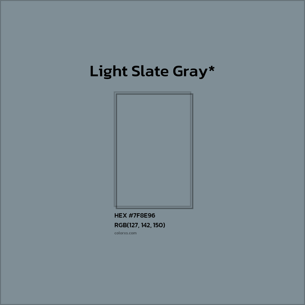 HEX #7F8E96 Color Name, Color Code, Palettes, Similar Paints, Images