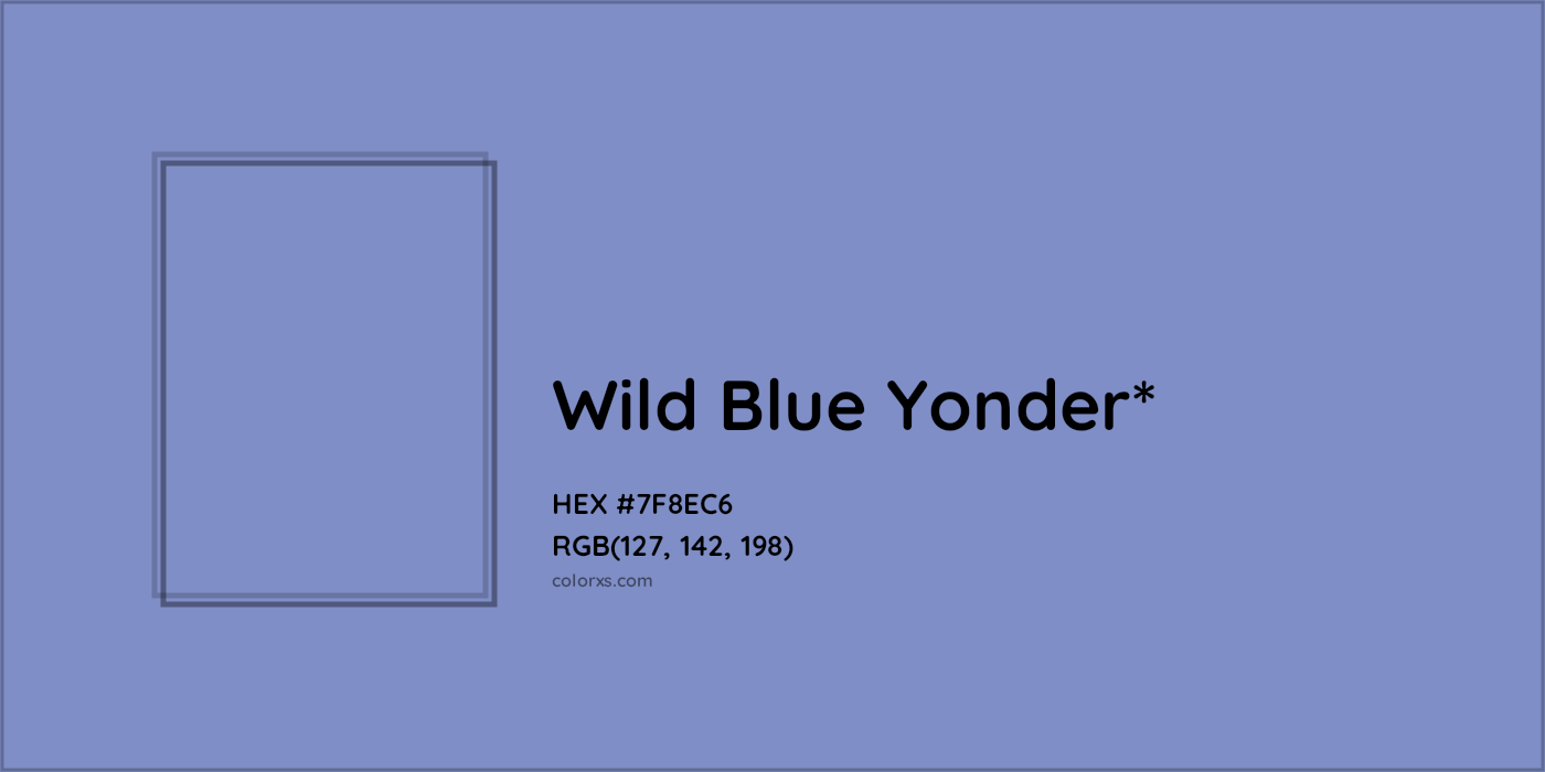 HEX #7F8EC6 Color Name, Color Code, Palettes, Similar Paints, Images