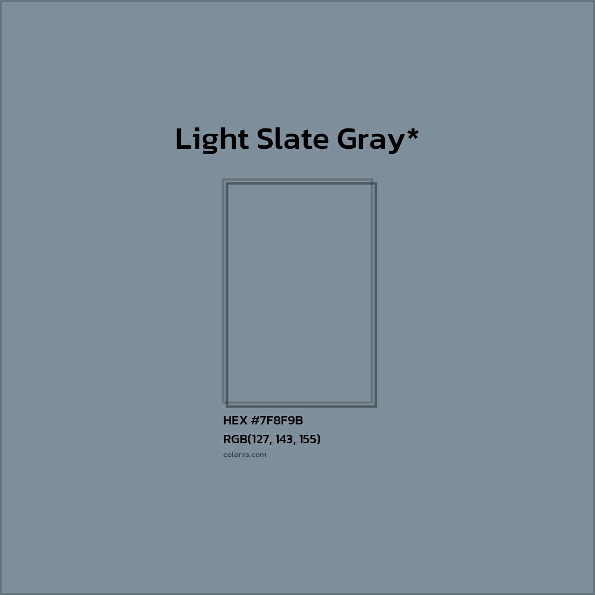 HEX #7F8F9B Color Name, Color Code, Palettes, Similar Paints, Images