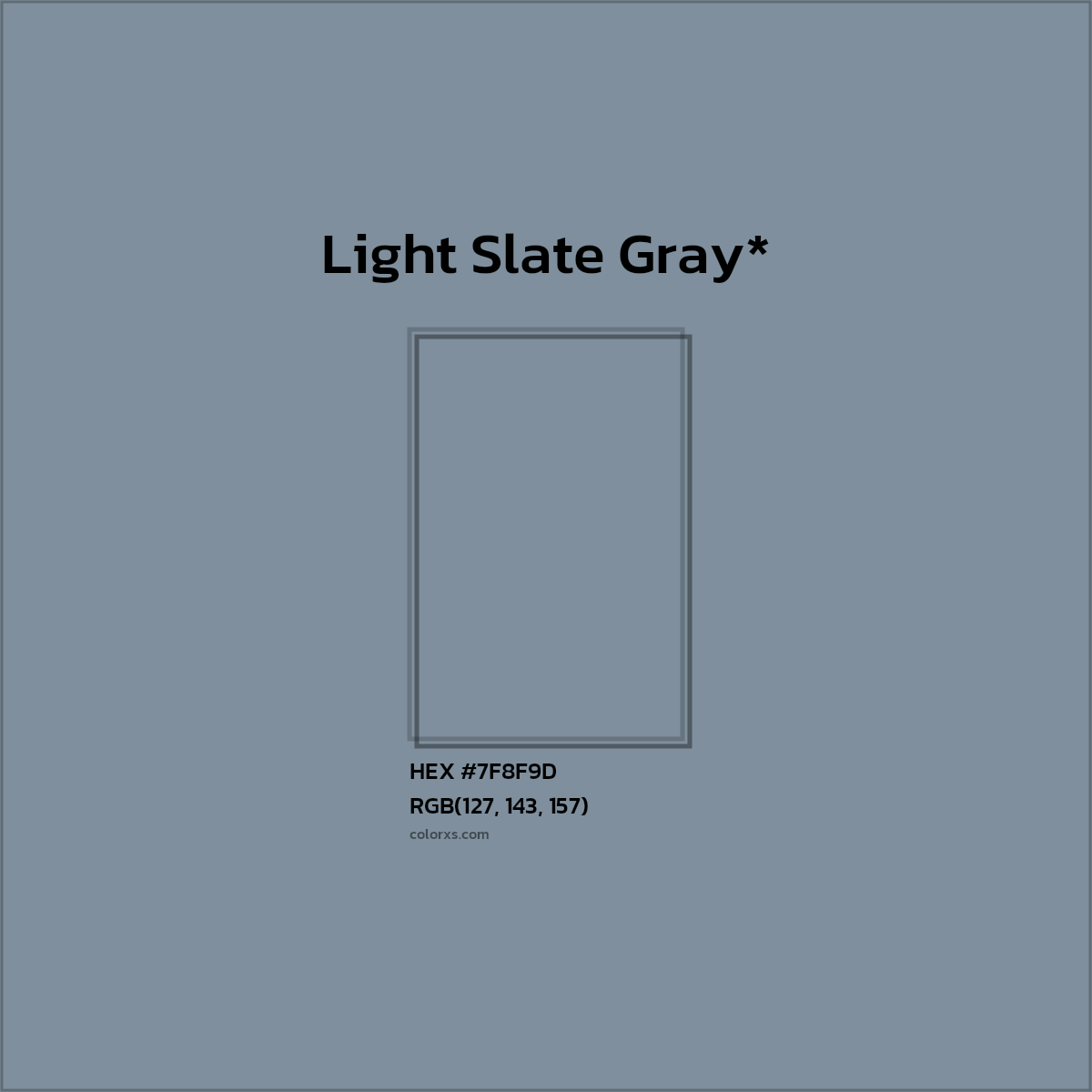 HEX #7F8F9D Color Name, Color Code, Palettes, Similar Paints, Images