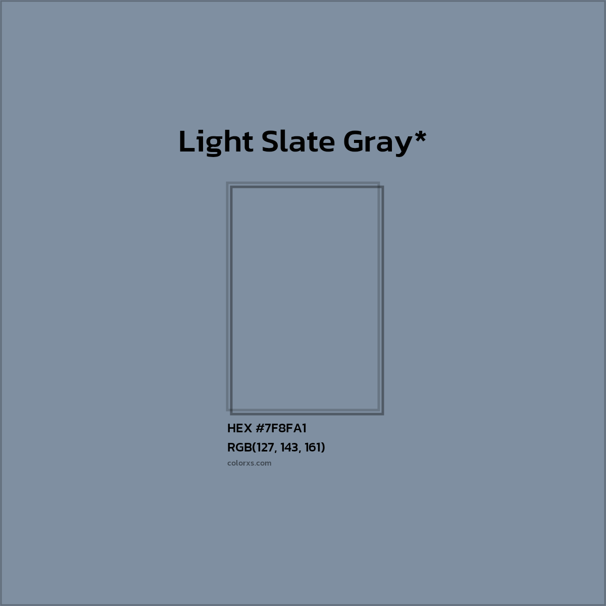 HEX #7F8FA1 Color Name, Color Code, Palettes, Similar Paints, Images