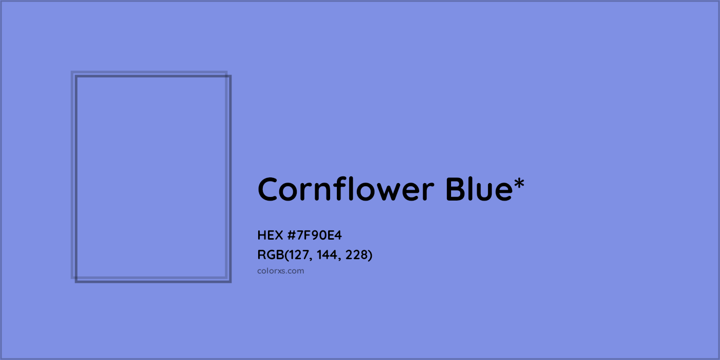 HEX #7F90E4 Color Name, Color Code, Palettes, Similar Paints, Images