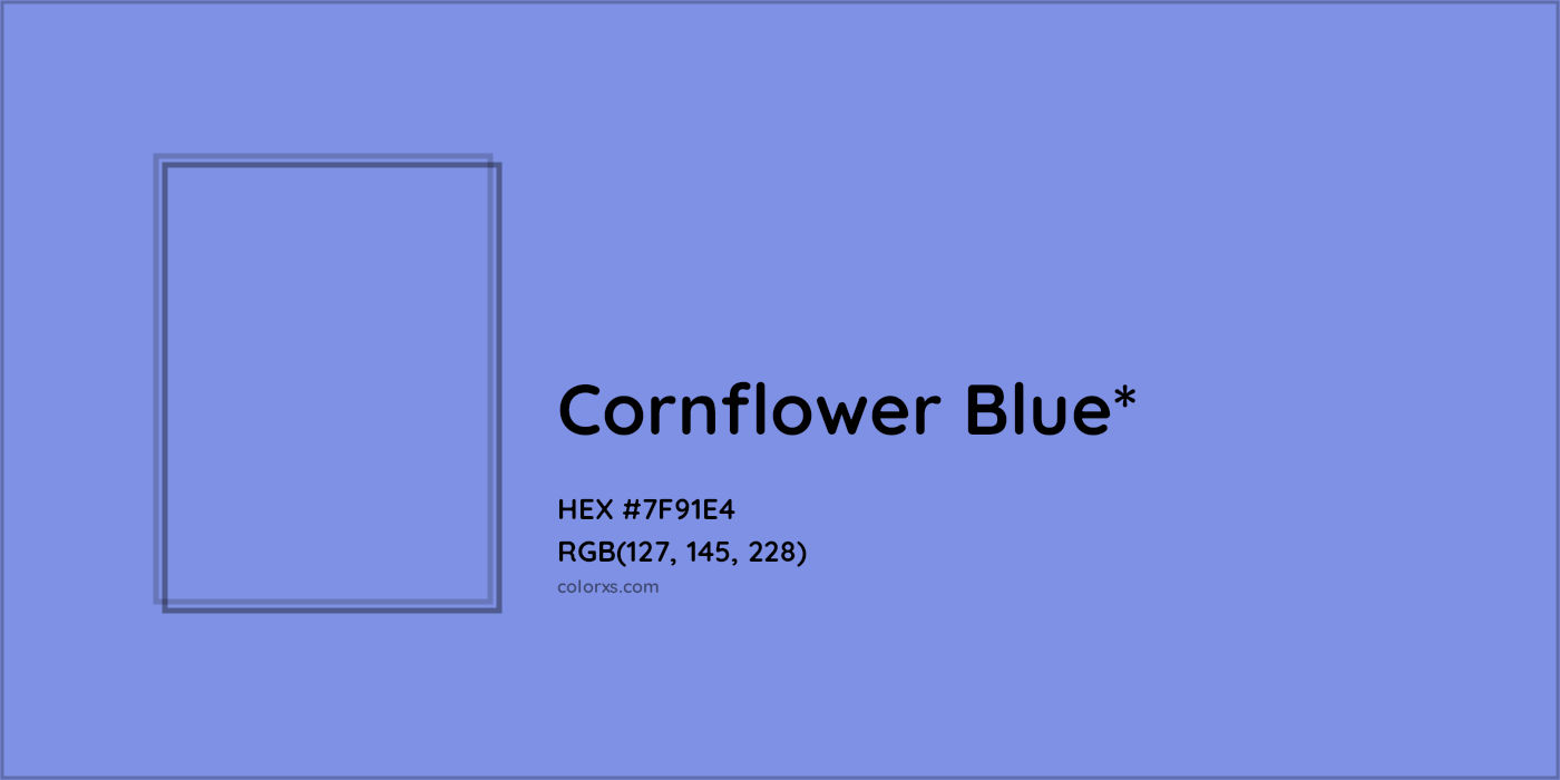 HEX #7F91E4 Color Name, Color Code, Palettes, Similar Paints, Images