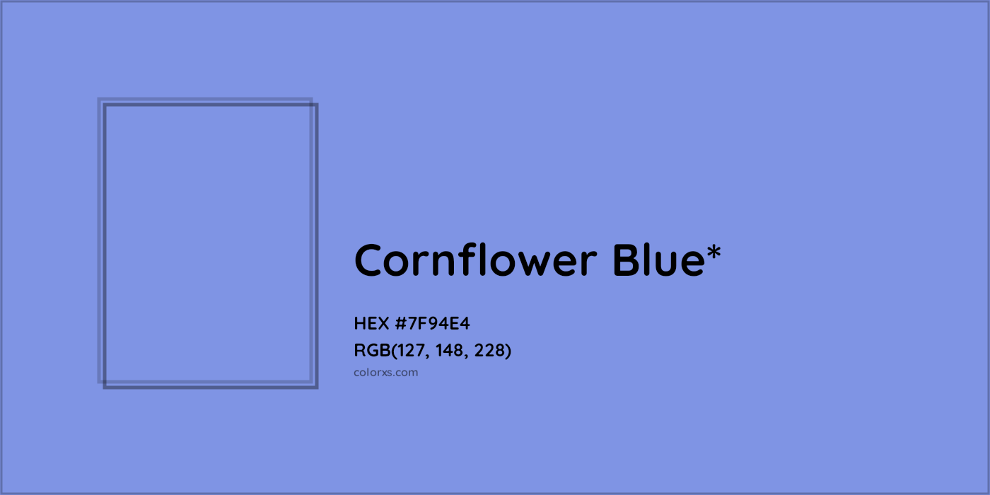 HEX #7F94E4 Color Name, Color Code, Palettes, Similar Paints, Images