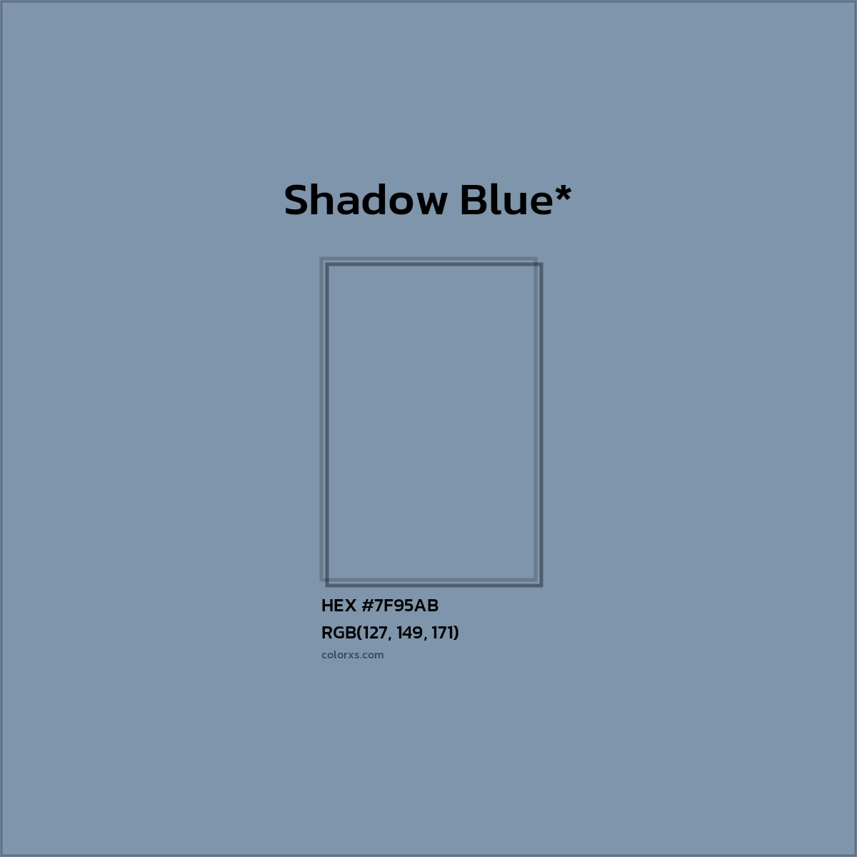 HEX #7F95AB Color Name, Color Code, Palettes, Similar Paints, Images