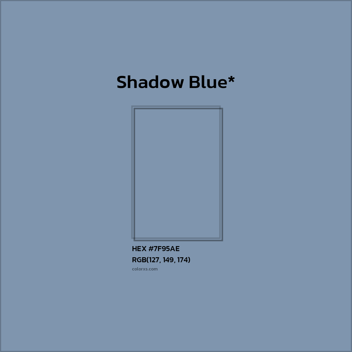 HEX #7F95AE Color Name, Color Code, Palettes, Similar Paints, Images