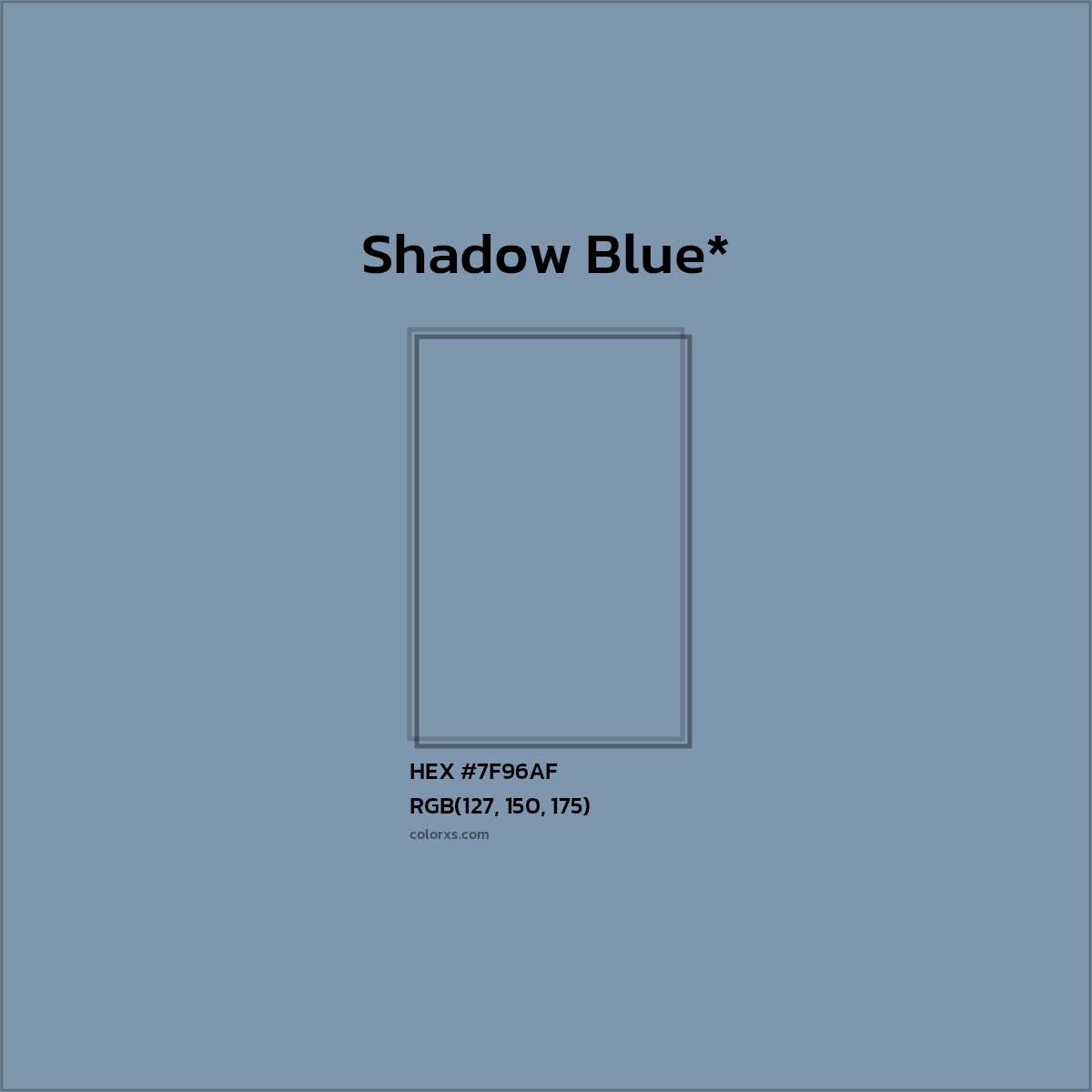 HEX #7F96AF Color Name, Color Code, Palettes, Similar Paints, Images
