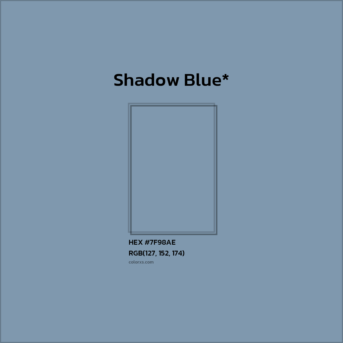 HEX #7F98AE Color Name, Color Code, Palettes, Similar Paints, Images