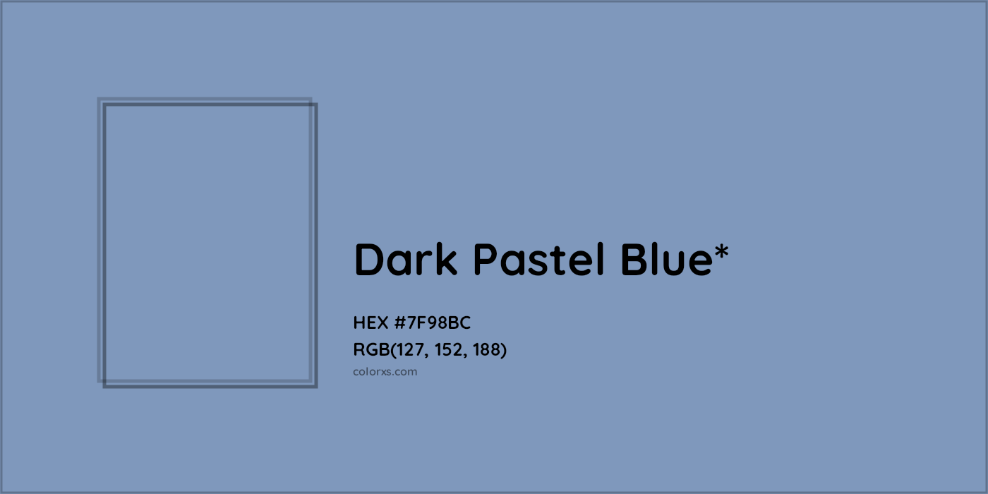 HEX #7F98BC Color Name, Color Code, Palettes, Similar Paints, Images