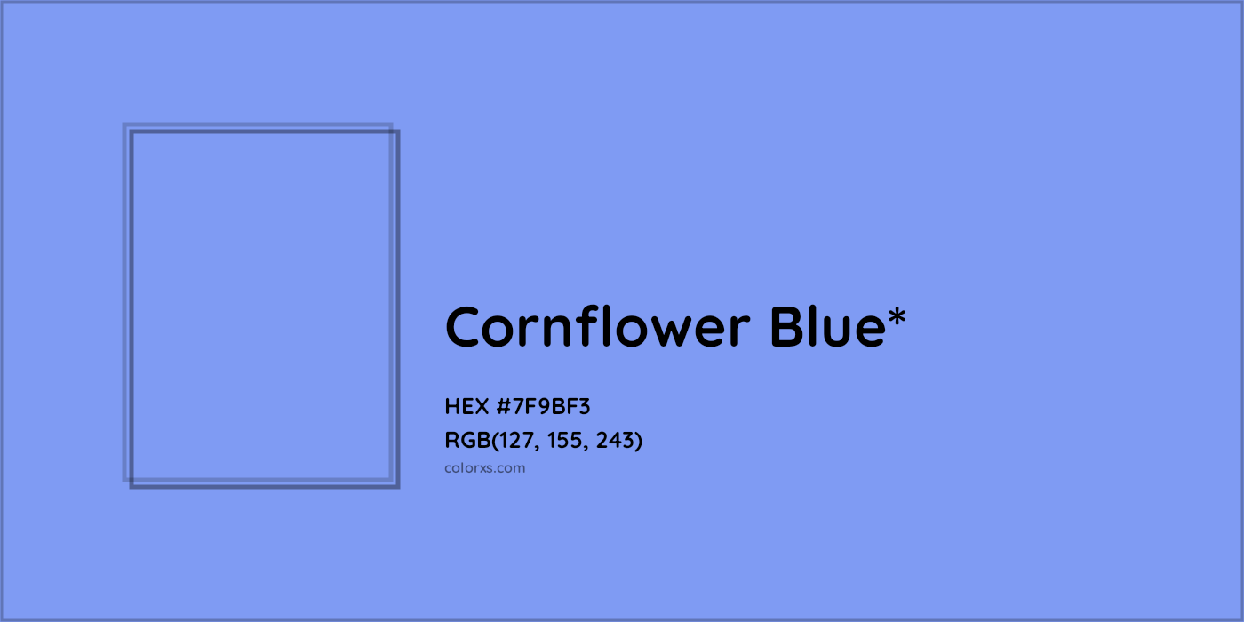 HEX #7F9BF3 Color Name, Color Code, Palettes, Similar Paints, Images