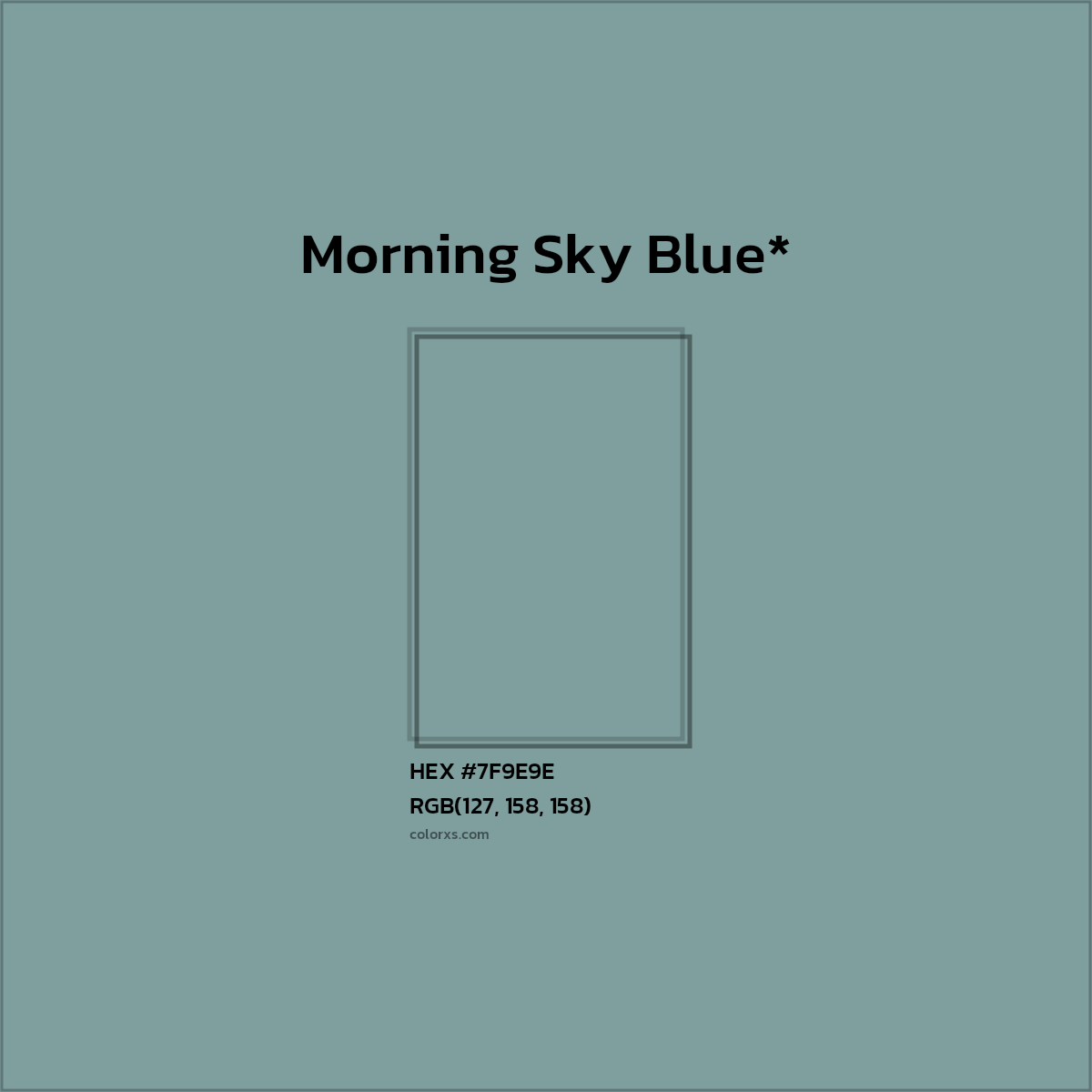HEX #7F9E9E Color Name, Color Code, Palettes, Similar Paints, Images