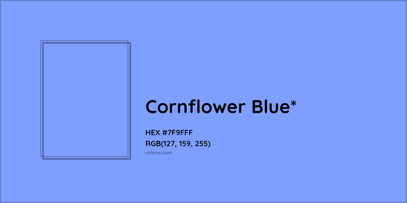 HEX #7F9FFF Color Name, Color Code, Palettes, Similar Paints, Images