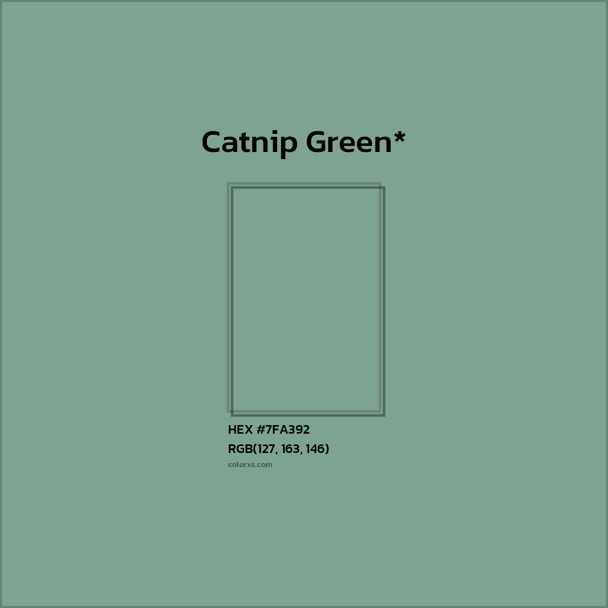 HEX #7FA392 Color Name, Color Code, Palettes, Similar Paints, Images