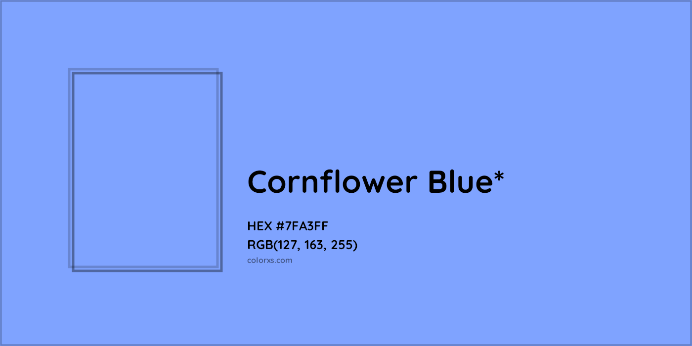 HEX #7FA3FF Color Name, Color Code, Palettes, Similar Paints, Images