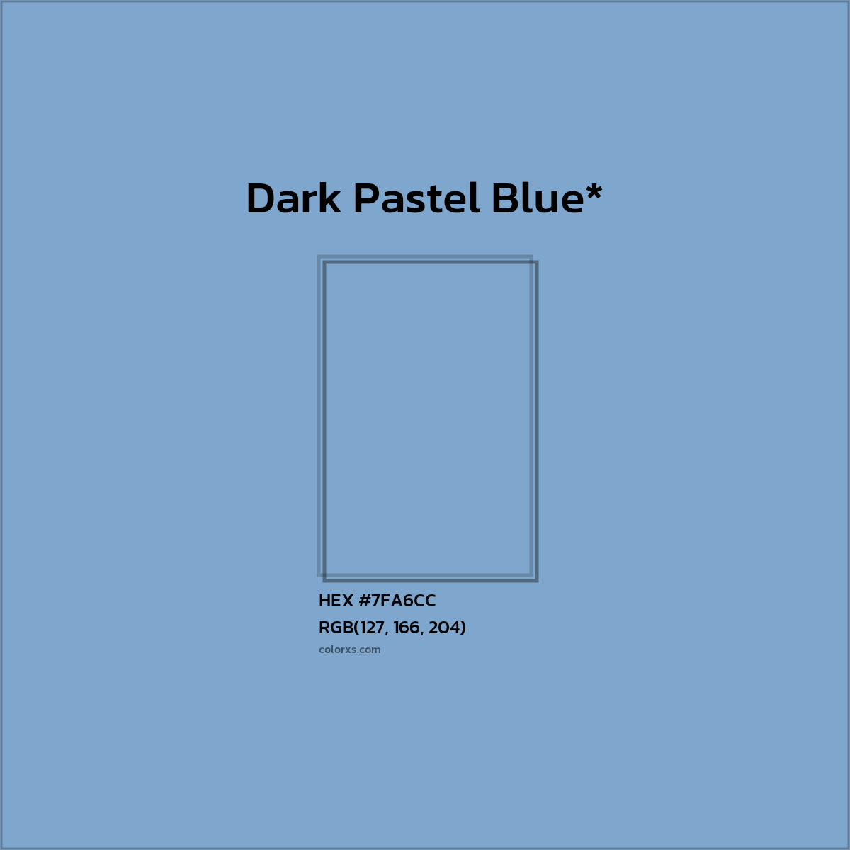 HEX #7FA6CC Color Name, Color Code, Palettes, Similar Paints, Images