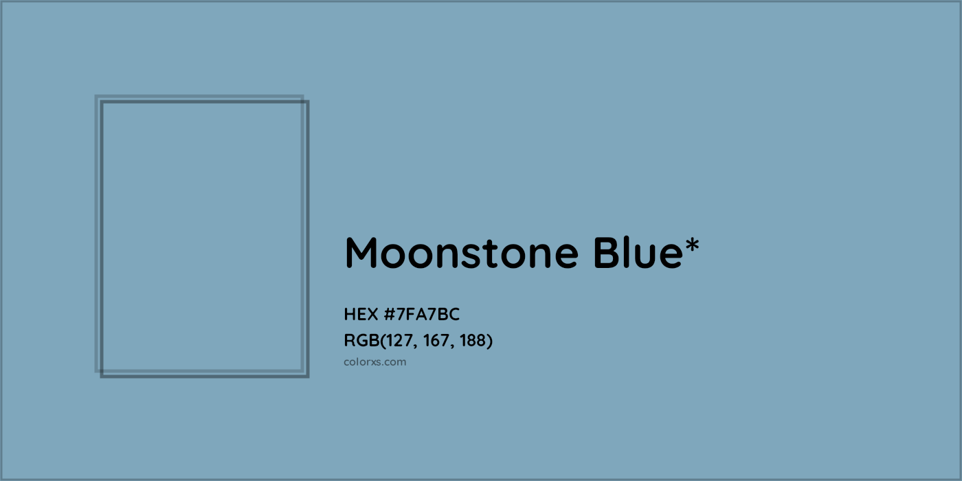 HEX #7FA7BC Color Name, Color Code, Palettes, Similar Paints, Images