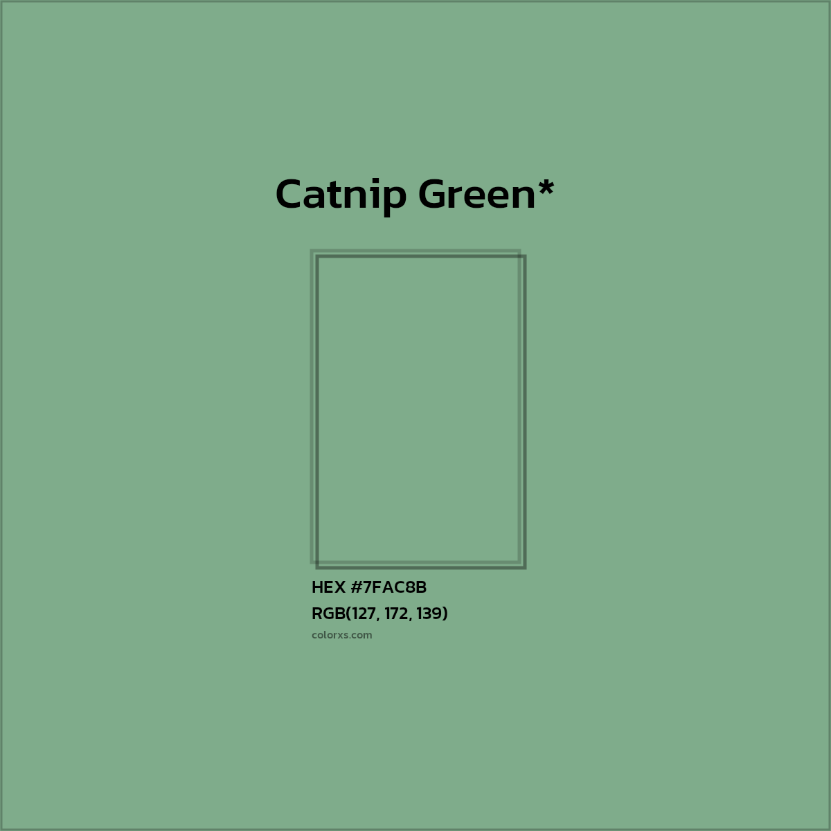 HEX #7FAC8B Color Name, Color Code, Palettes, Similar Paints, Images