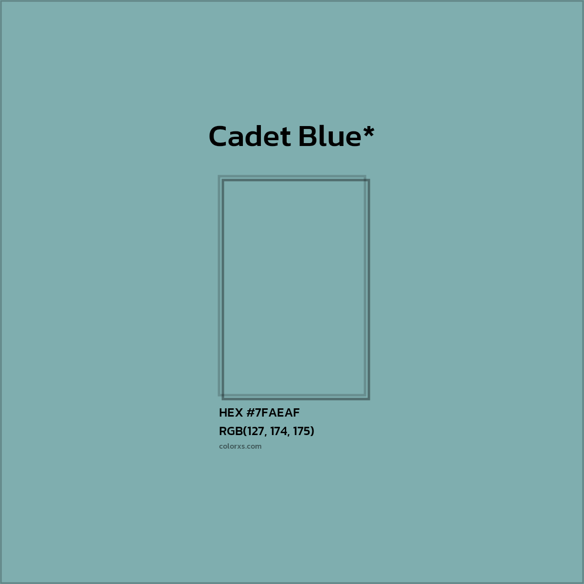 HEX #7FAEAF Color Name, Color Code, Palettes, Similar Paints, Images