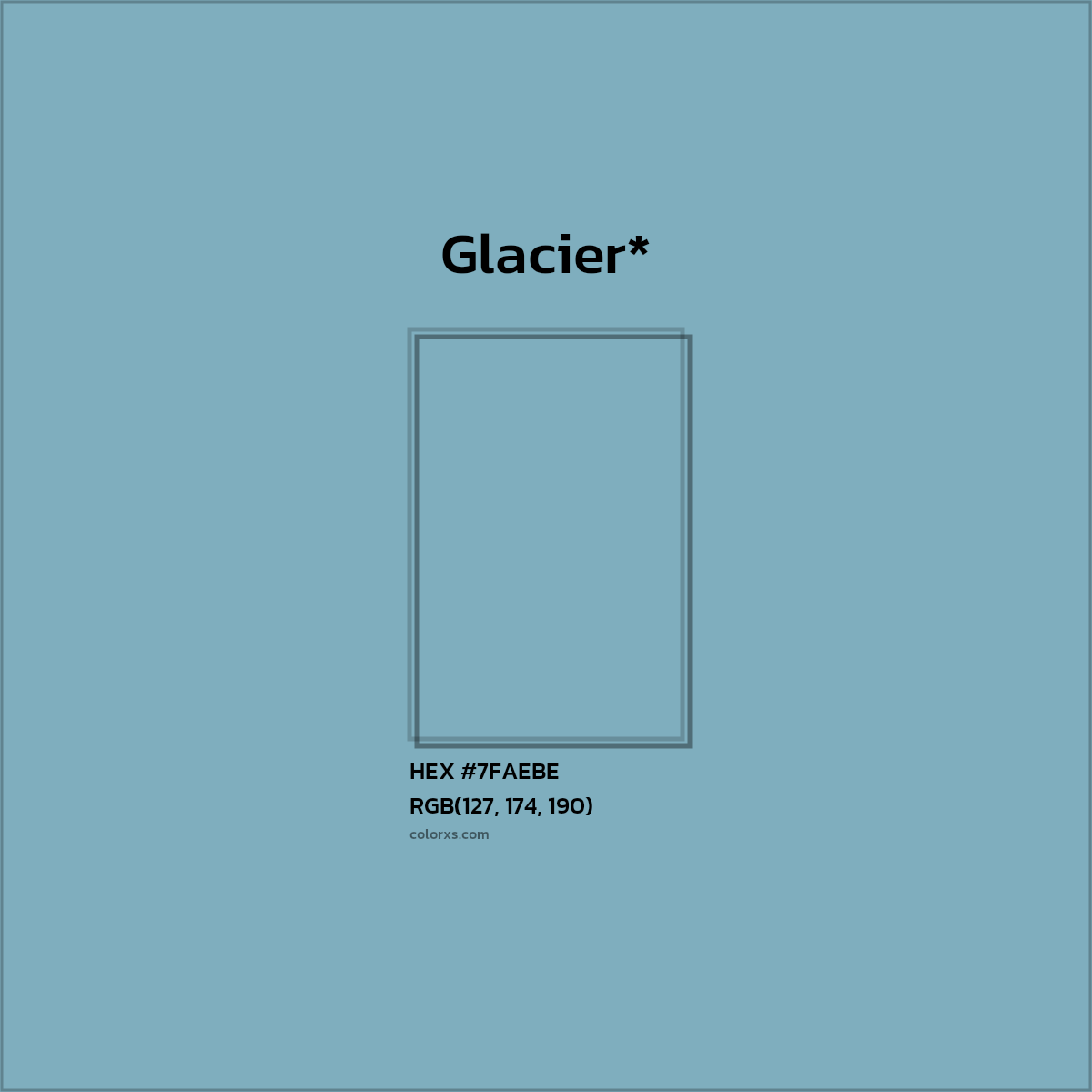 HEX #7FAEBE Color Name, Color Code, Palettes, Similar Paints, Images