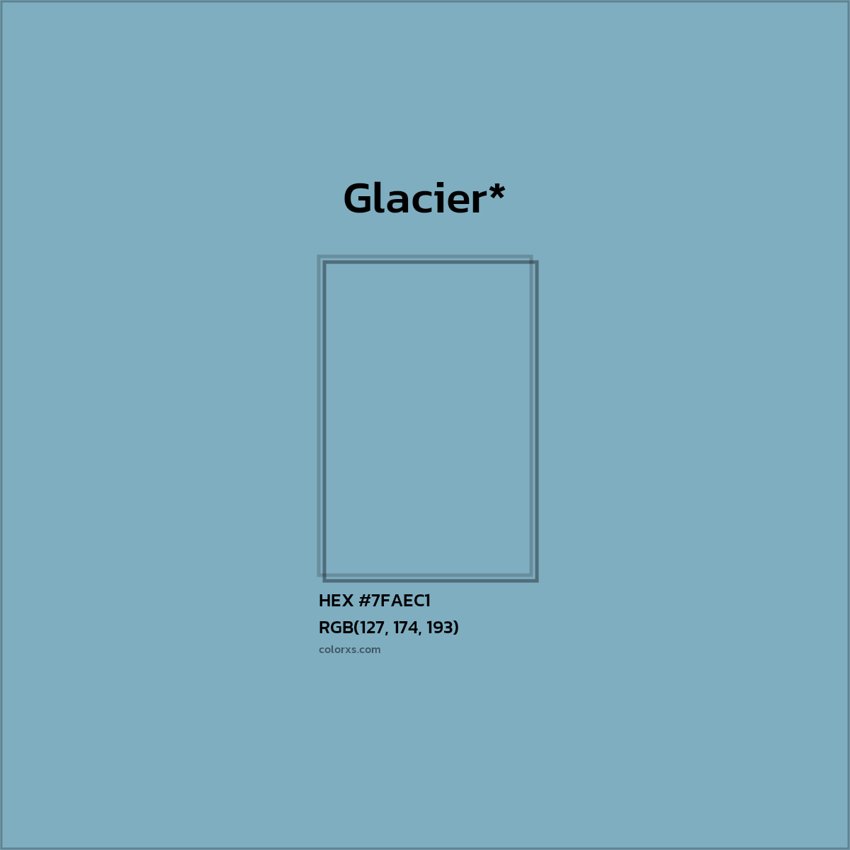 HEX #7FAEC1 Color Name, Color Code, Palettes, Similar Paints, Images