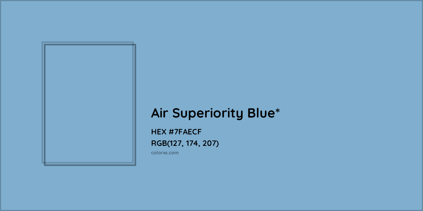 HEX #7FAECF Color Name, Color Code, Palettes, Similar Paints, Images