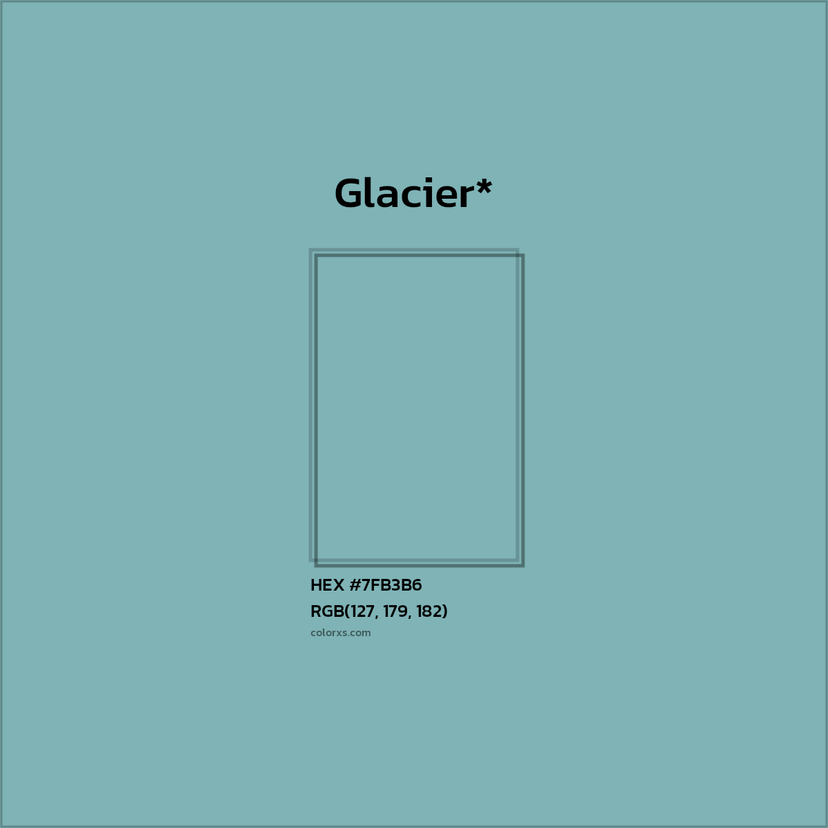 HEX #7FB3B6 Color Name, Color Code, Palettes, Similar Paints, Images