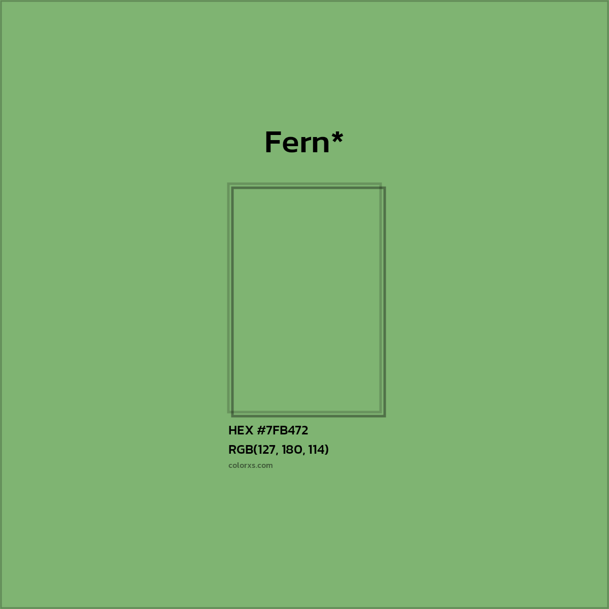 HEX #7FB472 Color Name, Color Code, Palettes, Similar Paints, Images