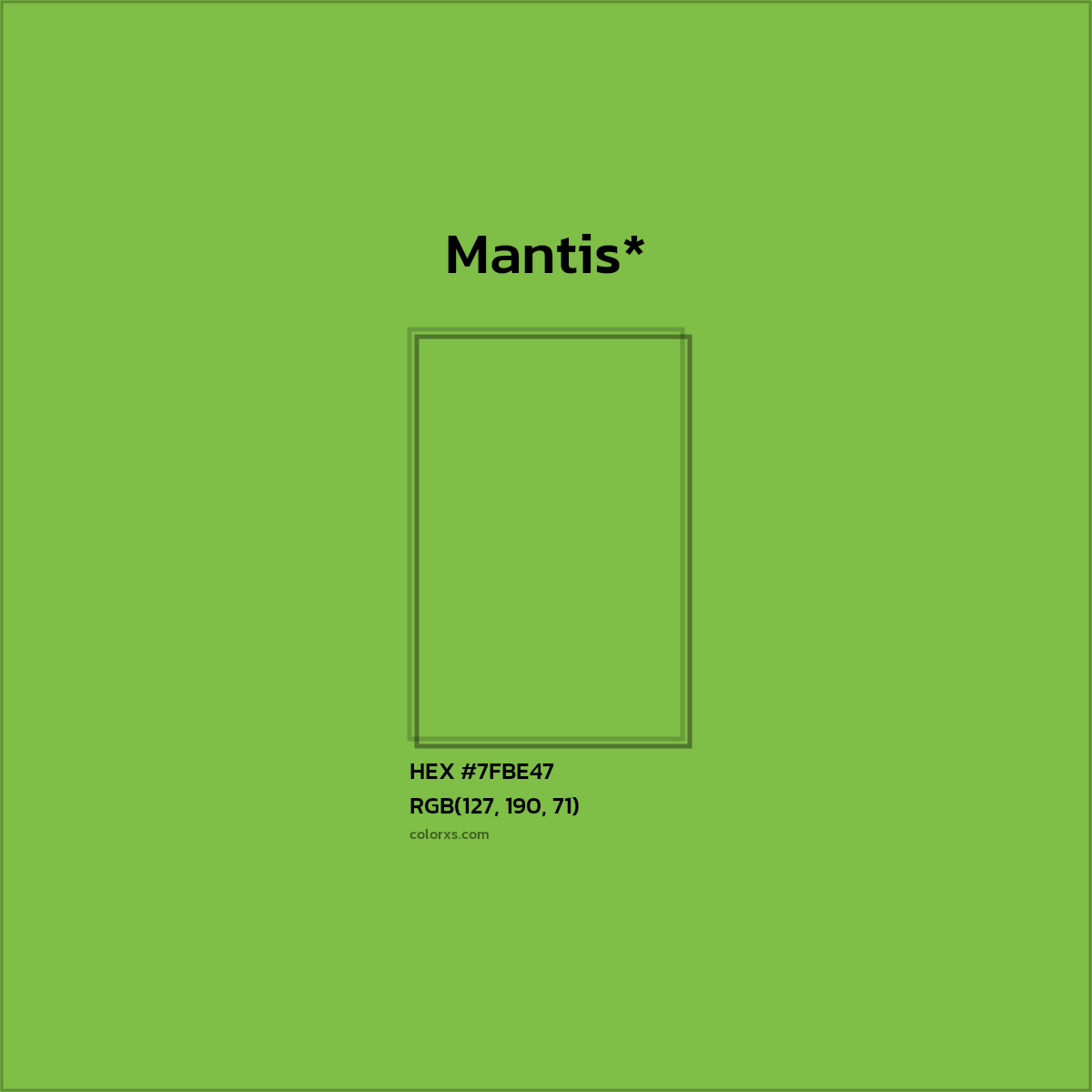 HEX #7FBE47 Color Name, Color Code, Palettes, Similar Paints, Images