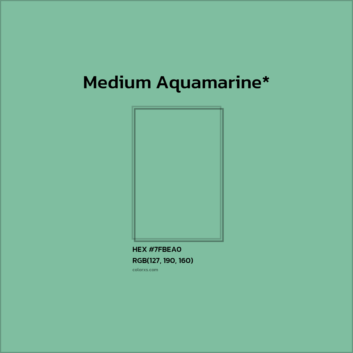 HEX #7FBEA0 Color Name, Color Code, Palettes, Similar Paints, Images