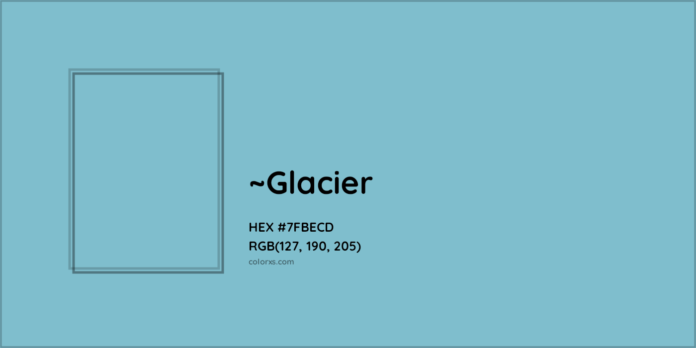 HEX #7FBECD Color Name, Color Code, Palettes, Similar Paints, Images