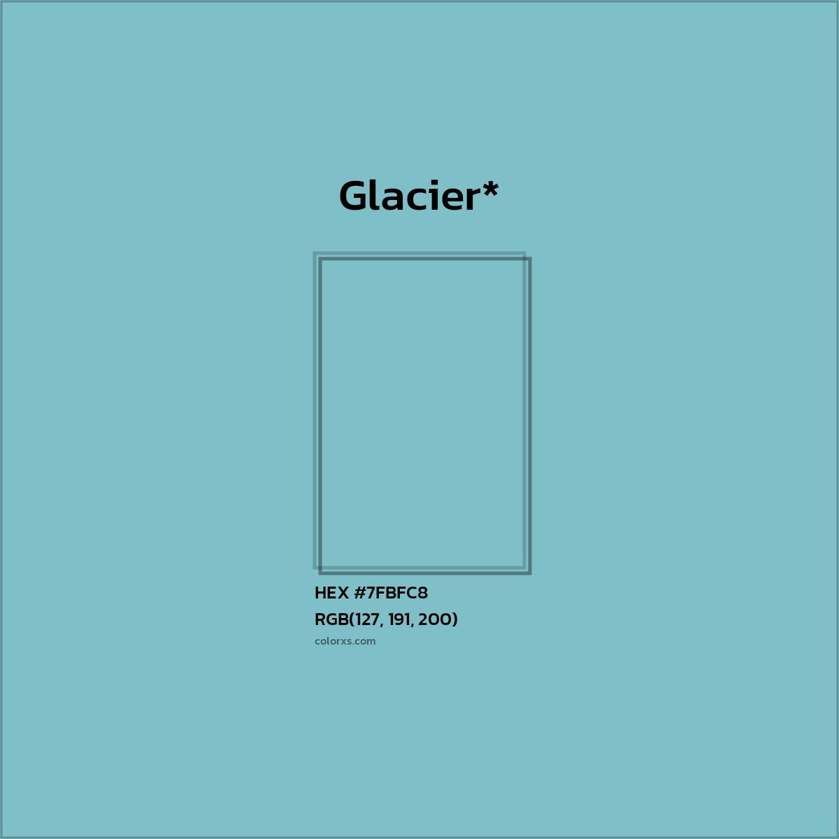 HEX #7FBFC8 Color Name, Color Code, Palettes, Similar Paints, Images