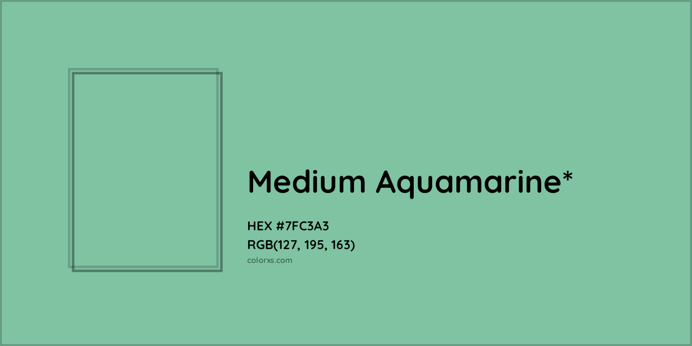 HEX #7FC3A3 Color Name, Color Code, Palettes, Similar Paints, Images
