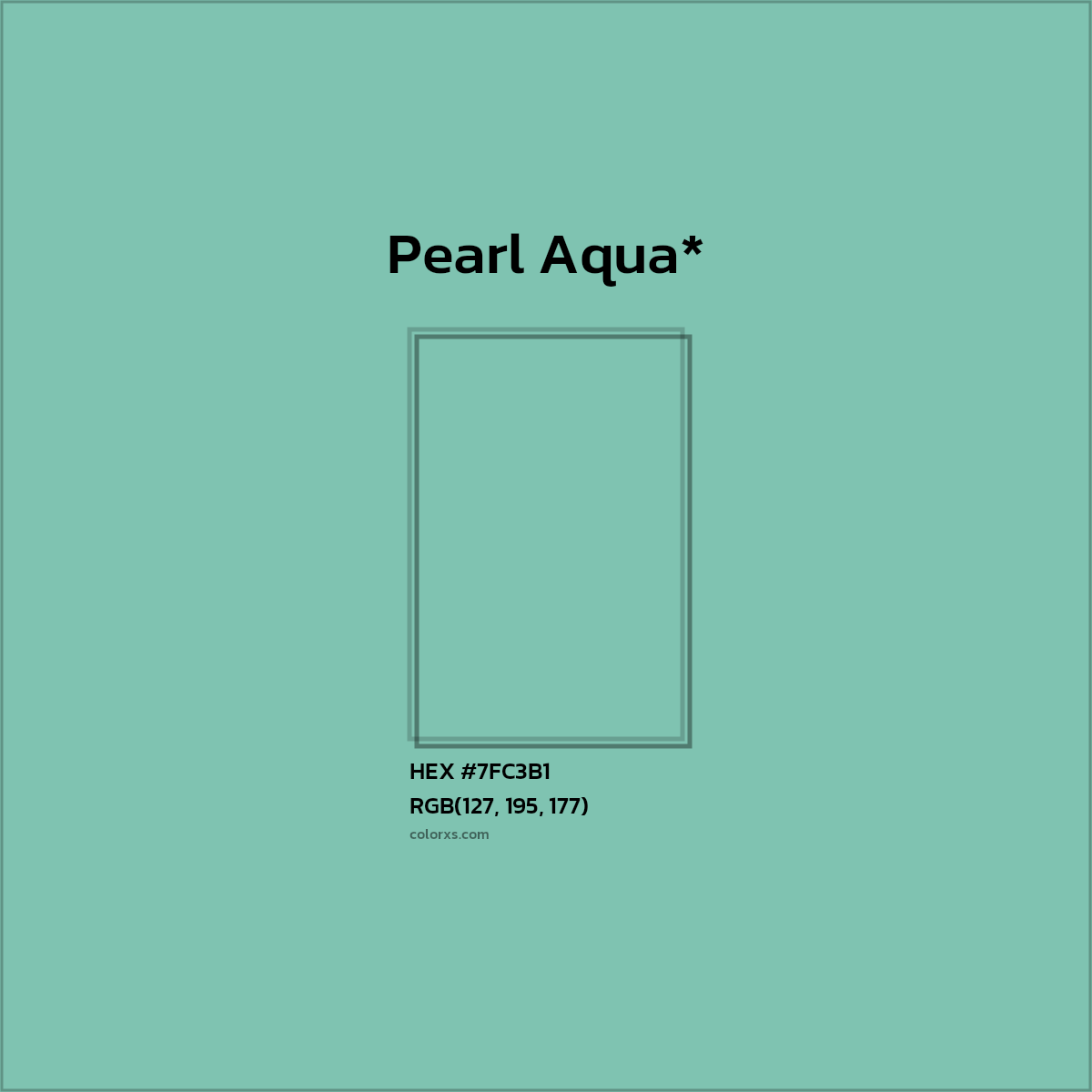 HEX #7FC3B1 Color Name, Color Code, Palettes, Similar Paints, Images
