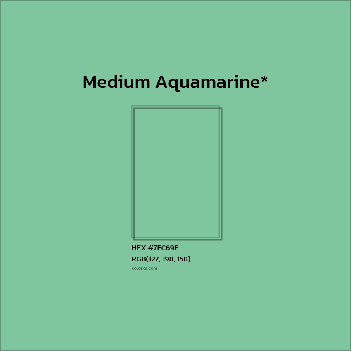 HEX #7FC69E Color Name, Color Code, Palettes, Similar Paints, Images
