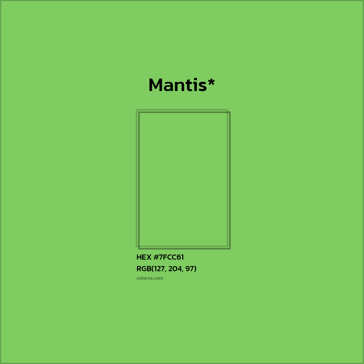 HEX #7FCC61 Color Name, Color Code, Palettes, Similar Paints, Images