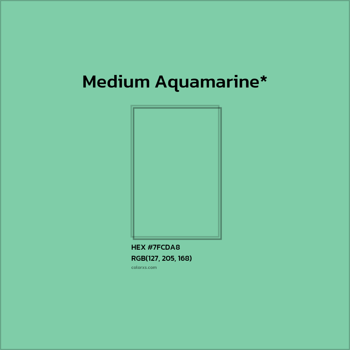 HEX #7FCDA8 Color Name, Color Code, Palettes, Similar Paints, Images