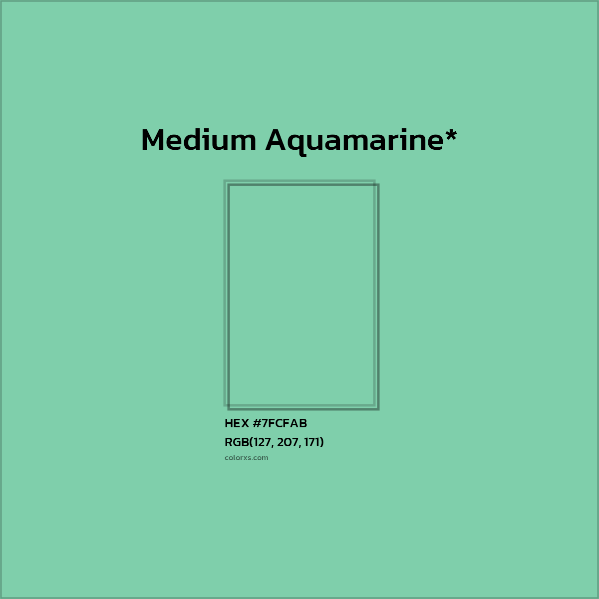 HEX #7FCFAB Color Name, Color Code, Palettes, Similar Paints, Images