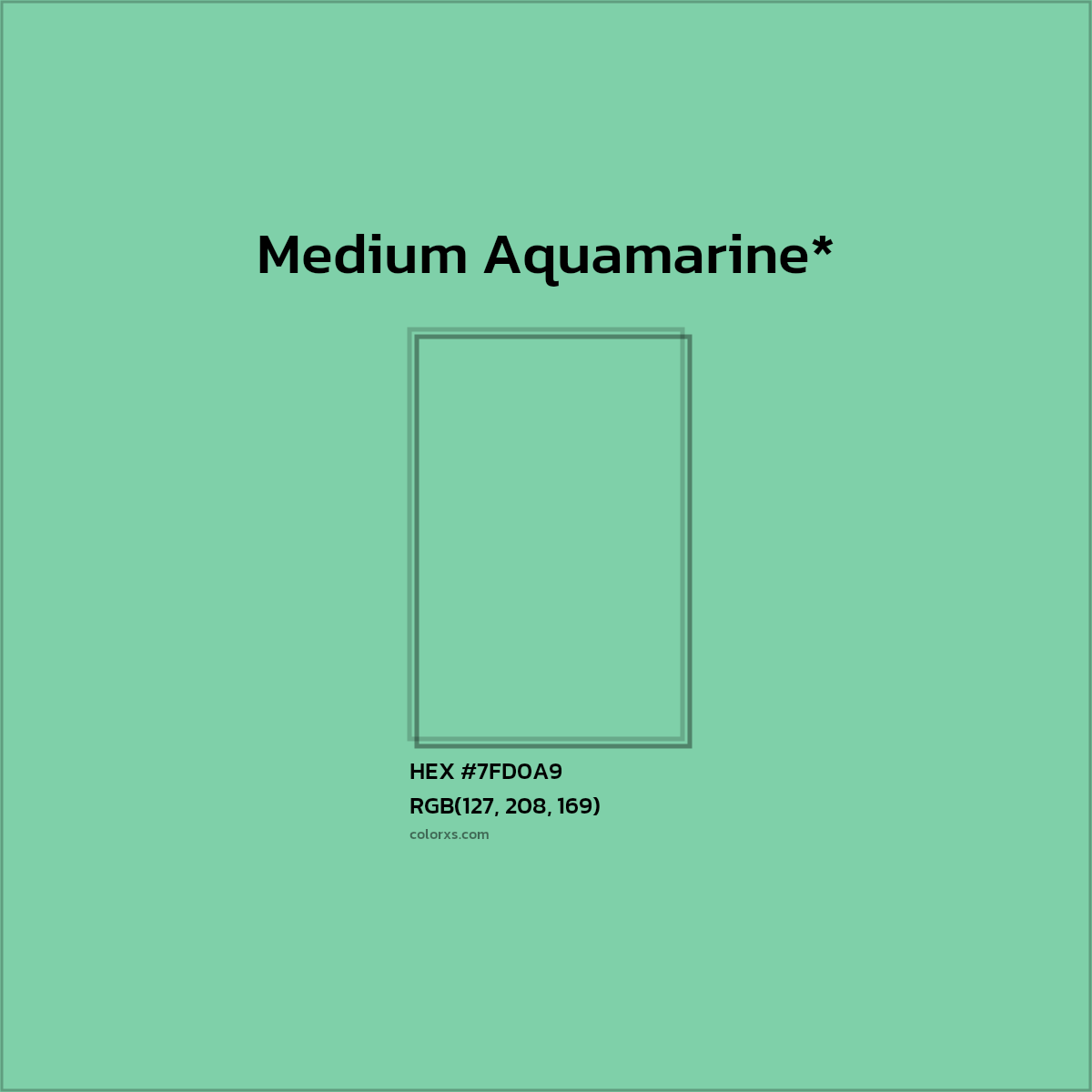 HEX #7FD0A9 Color Name, Color Code, Palettes, Similar Paints, Images