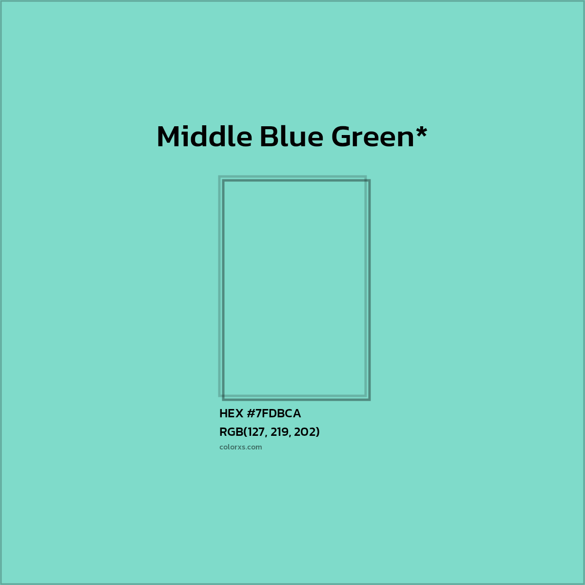 HEX #7FDBCA Color Name, Color Code, Palettes, Similar Paints, Images