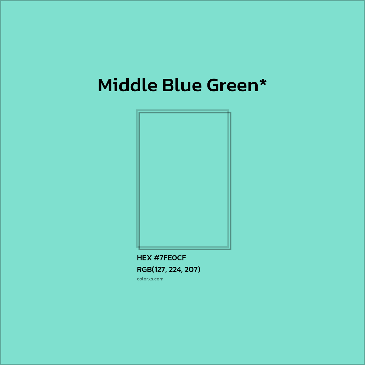 HEX #7FE0CF Color Name, Color Code, Palettes, Similar Paints, Images