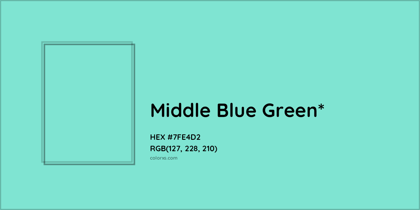 HEX #7FE4D2 Color Name, Color Code, Palettes, Similar Paints, Images