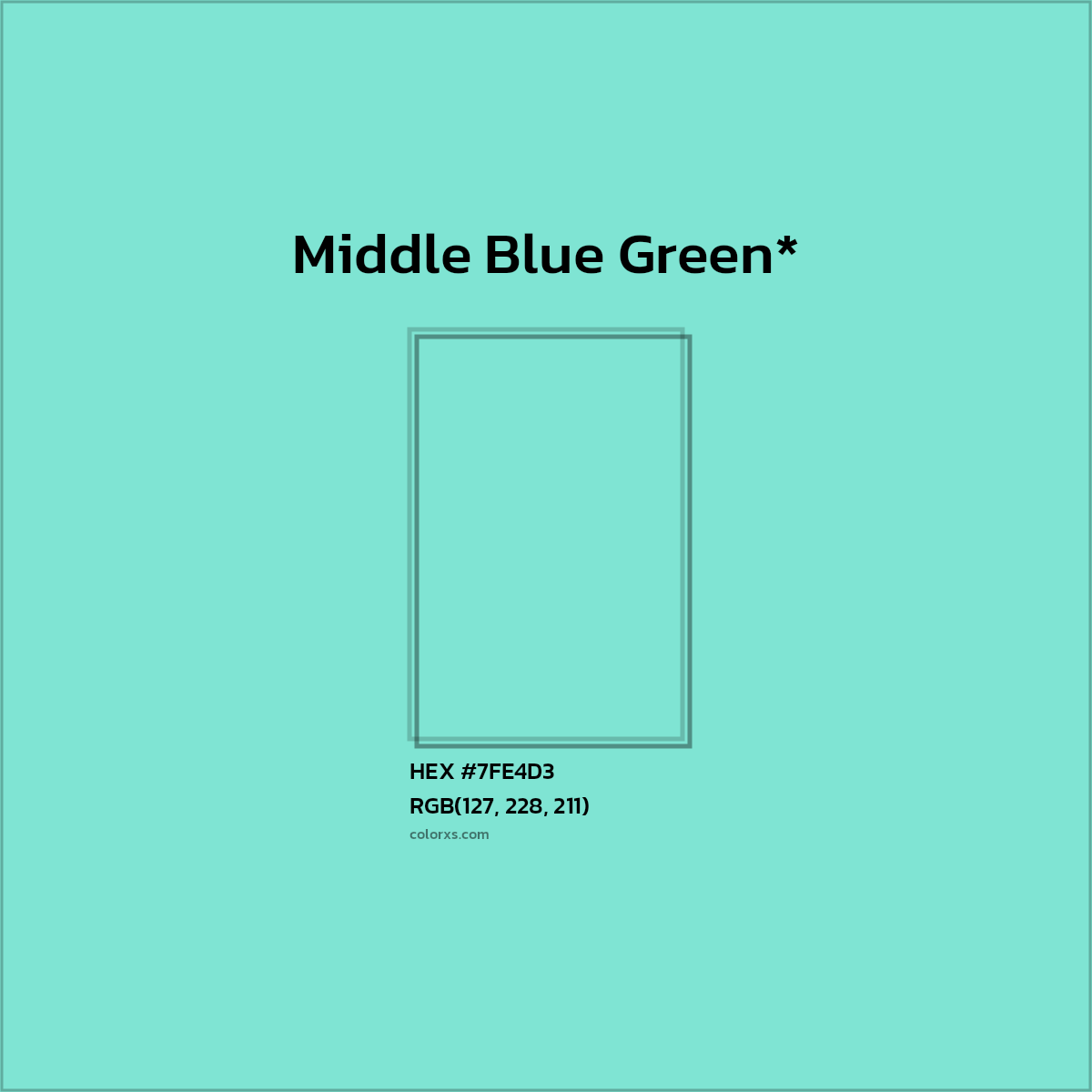 HEX #7FE4D3 Color Name, Color Code, Palettes, Similar Paints, Images