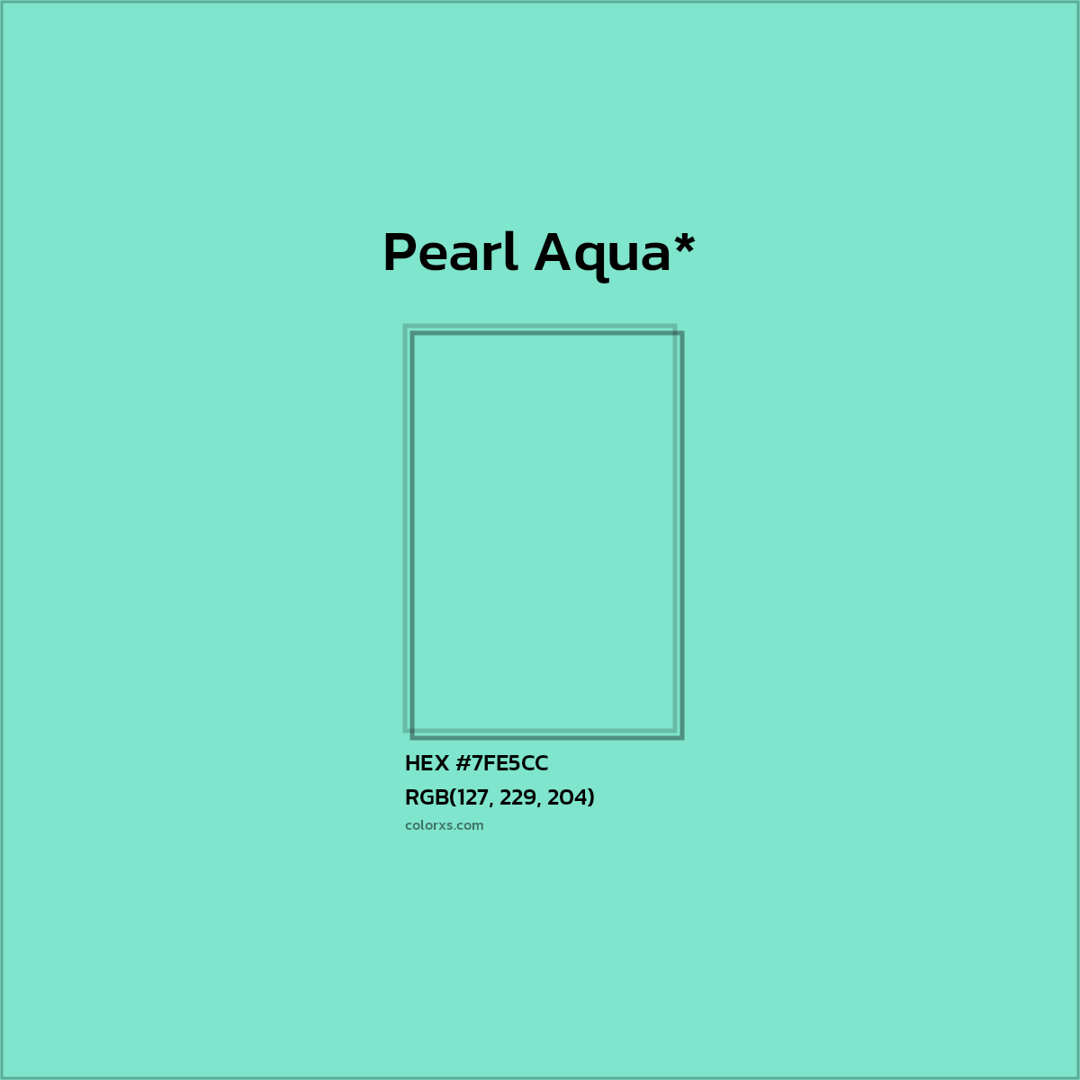 HEX #7FE5CC Color Name, Color Code, Palettes, Similar Paints, Images