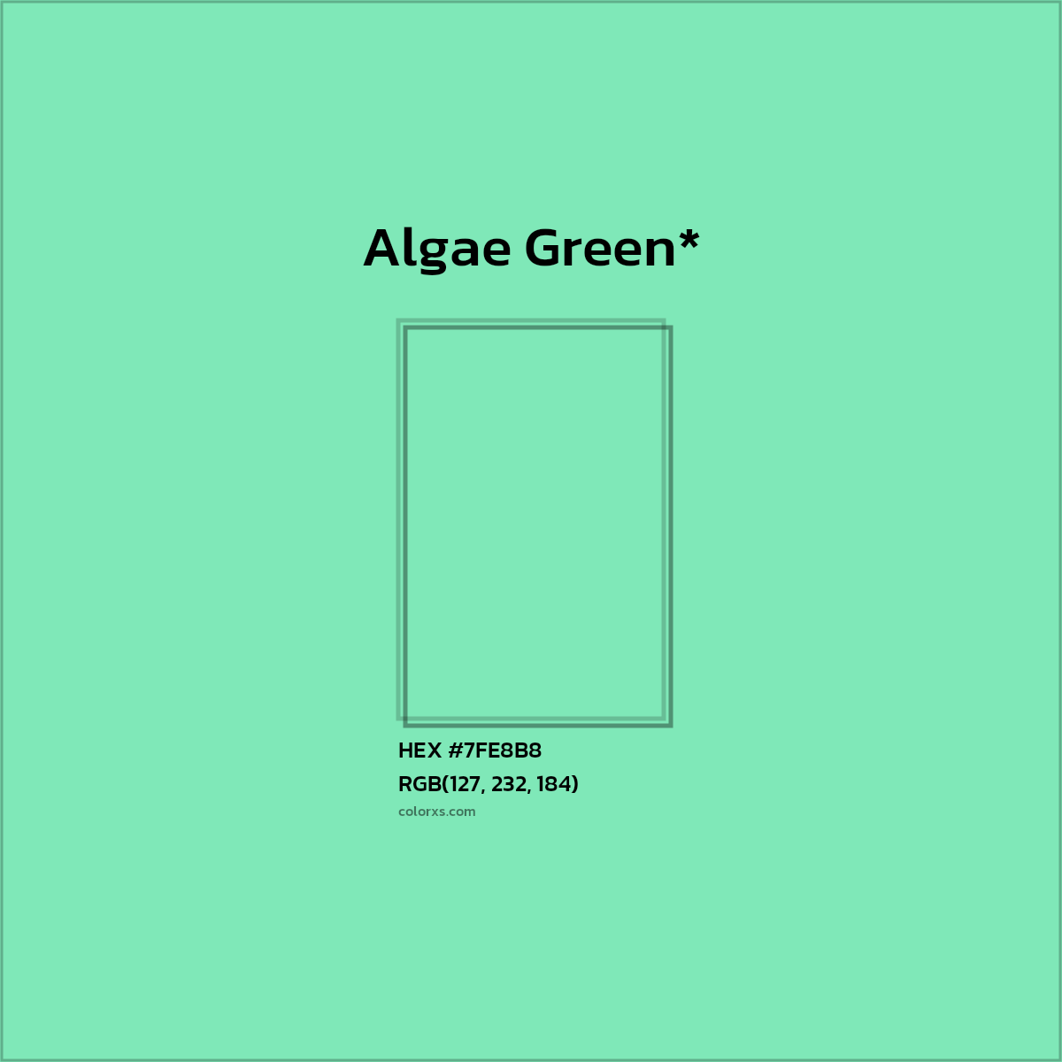 HEX #7FE8B8 Color Name, Color Code, Palettes, Similar Paints, Images