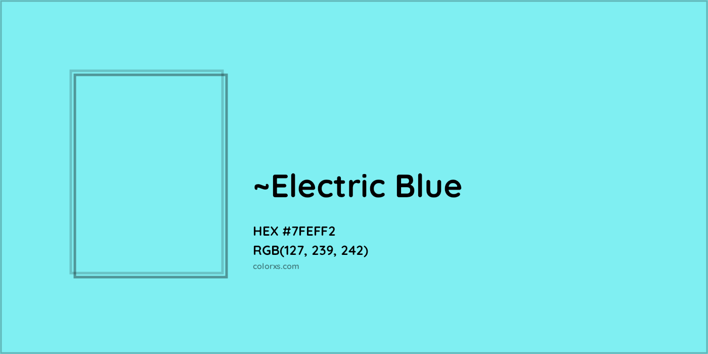 HEX #7FEFF2 Color Name, Color Code, Palettes, Similar Paints, Images