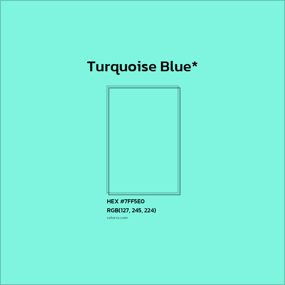 HEX #7FF5E0 Color Name, Color Code, Palettes, Similar Paints, Images