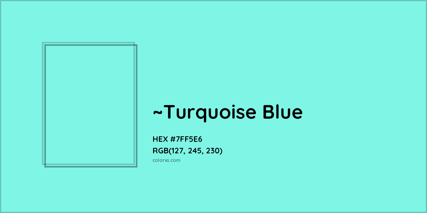 HEX #7FF5E6 Color Name, Color Code, Palettes, Similar Paints, Images